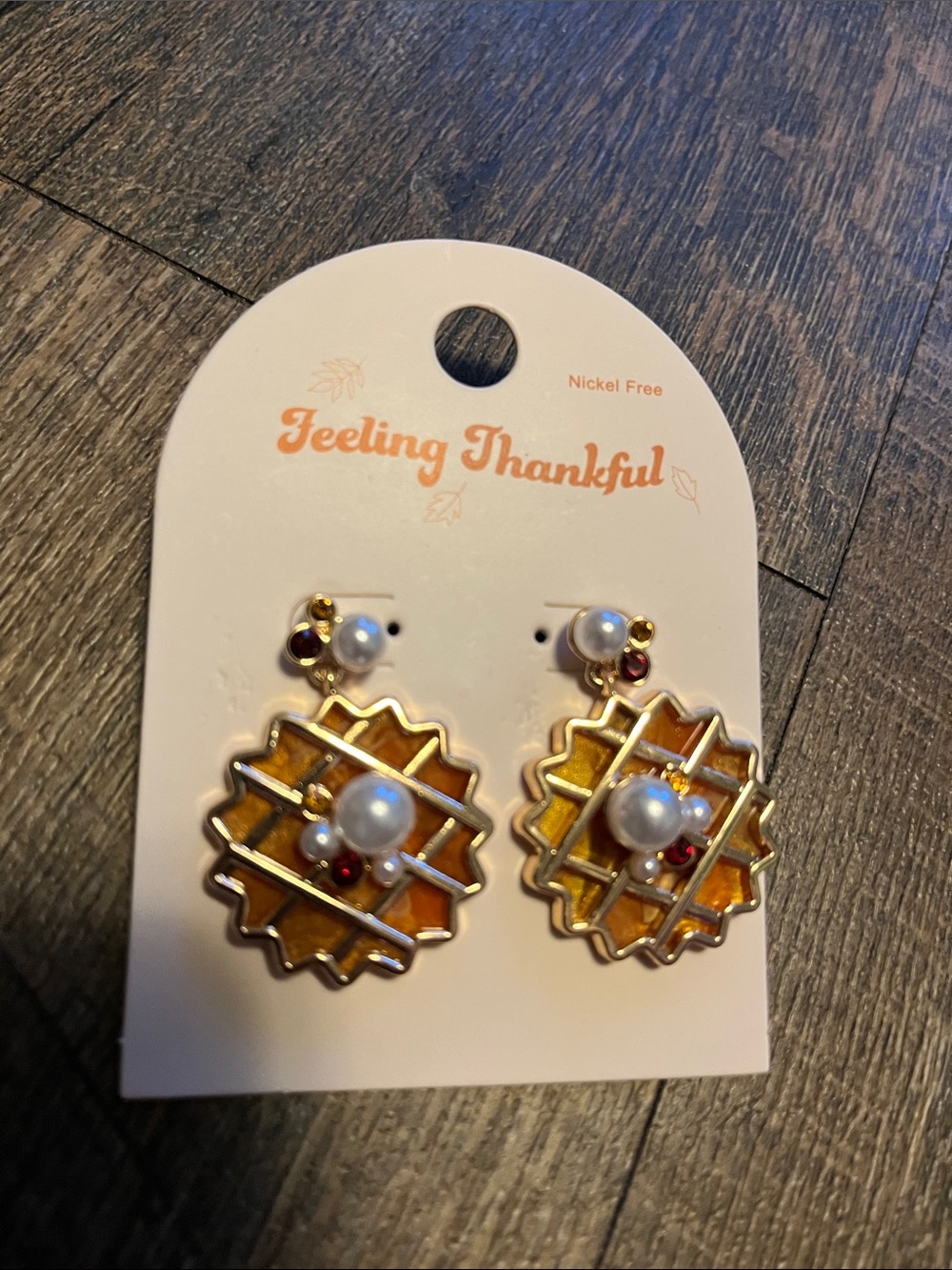 New Thanksgiving pie earrings
